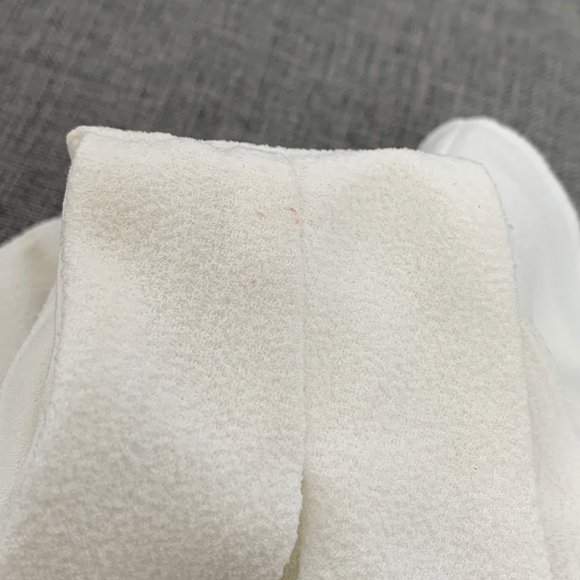 J.O.A. Los Angelas White Elegant Romper Scoop Neck Large Sleeveless Lined Zipper - Picture 7 of 16